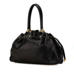 Salvatore Ferragamo Black Leather Handbag (Pre-Owned)