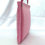 Bvlgari Pink Canvas Leather Shoulder Bag (Pre-Owned)