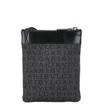 Bvlgari Black Canvas Leather Shoulder Bag (Pre-Owned)