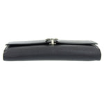 Bvlgari Bvlgari Bvlgari Black Leather Long Wallet (Bi-Fold) (Pre-Owned)