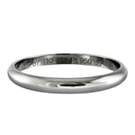 Cartier Silver Platinum 950 Band Ring (Pre-Owned)