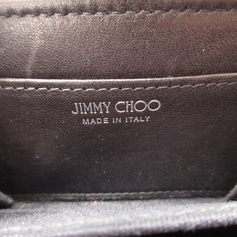 Jimmy Choo Black Leather Coin Purse/Coin Case (Pre-Owned)