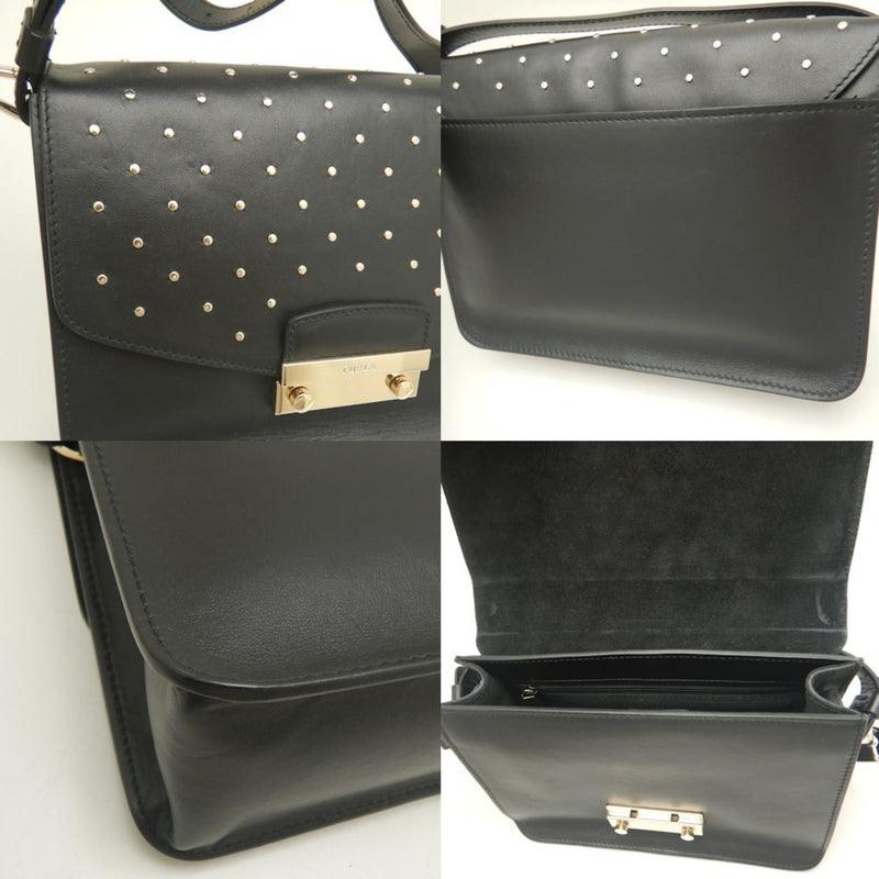 Furla Black Leather Handbag (Pre-Owned)