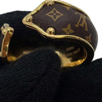 Louis Vuitton Brown Gold Plating Monogram Band Ring (Pre-Owned)