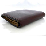 Fendi Beige Bordeaux Leather Wallet (Bi-Fold) (Pre-Owned)