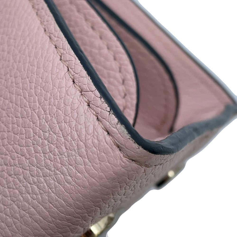 Bvlgari Pink Leather Handbag Shoulder Bag (Pre-Owned)