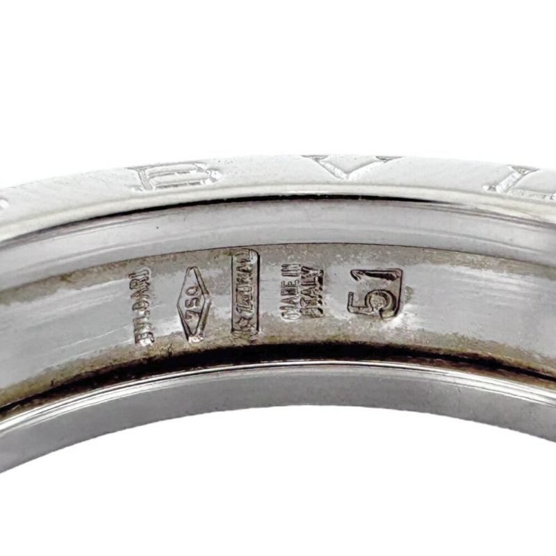 Bvlgari Silver White Gold (18K) Band Ring (Pre-Owned)