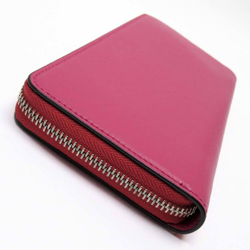 Jimmy Choo Pink Silver Leather Long Wallet (Bi-Fold) (Pre-Owned)