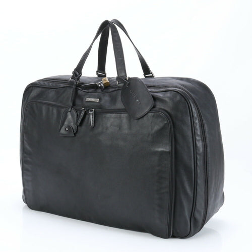 Unspecified Black Leather Boston Bag (Pre-Owned)