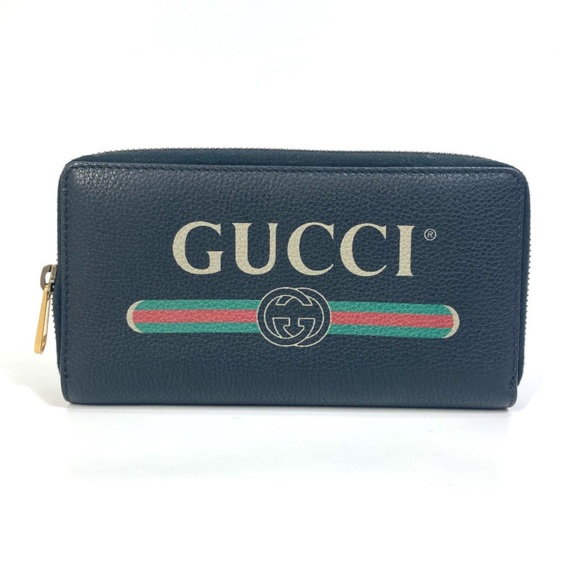 Gucci Black Leather Long Wallet (Bi-Fold) (Pre-Owned)