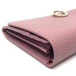 Bvlgari Pink Leather Long Wallet (Bi-Fold) (Pre-Owned)