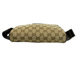 Gucci Beige Brown Canvas Leather Fanny Pack (Pre-Owned)