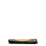 Versace Black Gold Leather Fanny Pack (Pre-Owned)