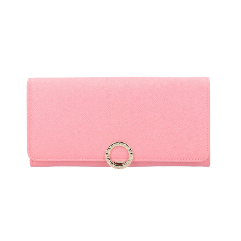 Bvlgari Bvlgari Bvlgari Pink Leather Long Wallet (Bi-Fold) (Pre-Owned)