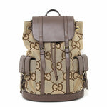 Gucci Gg Canvas Camel Gg Canvas Backpack (Pre-Owned)