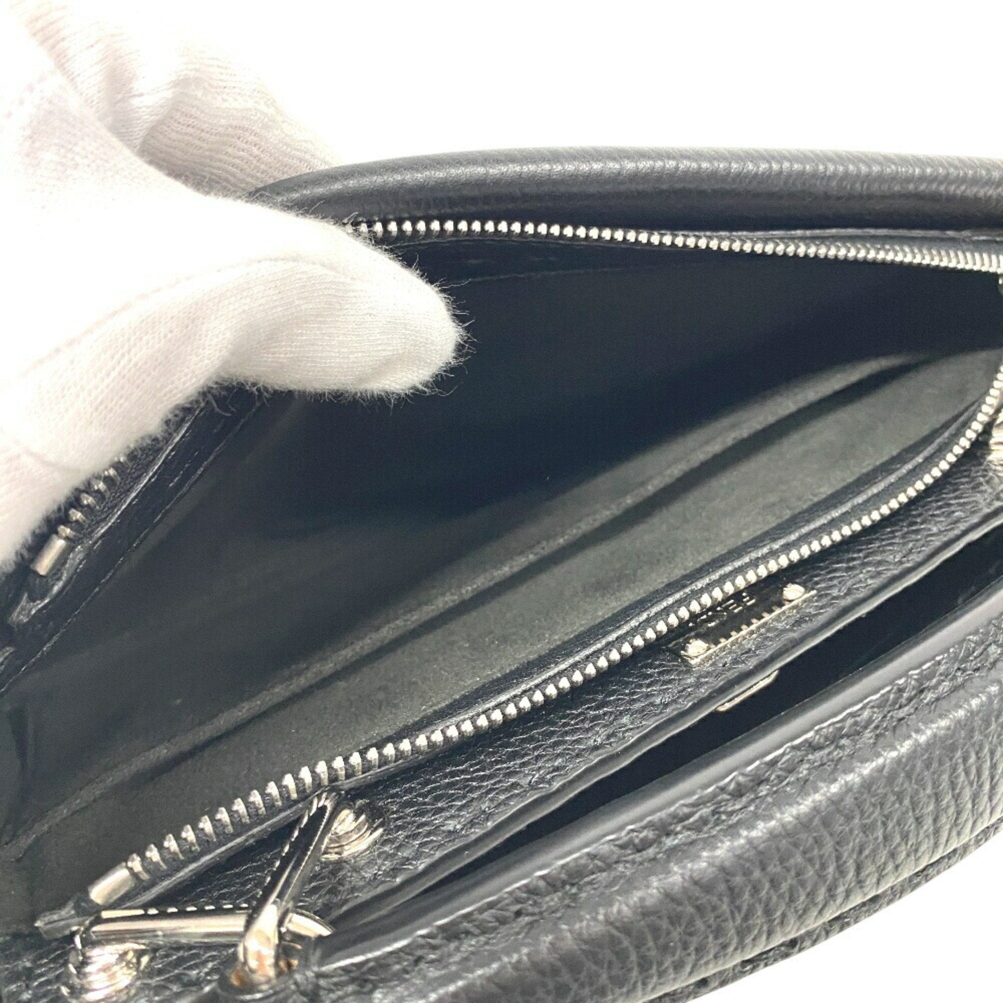 Fendi Peekaboo Black Leather Handbag (Pre-Owned)