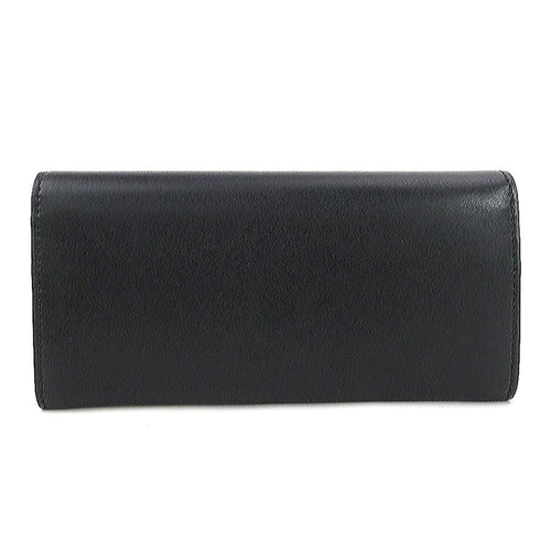 Fendi Black Leather Coin Purse/Coin Case (Pre-Owned)