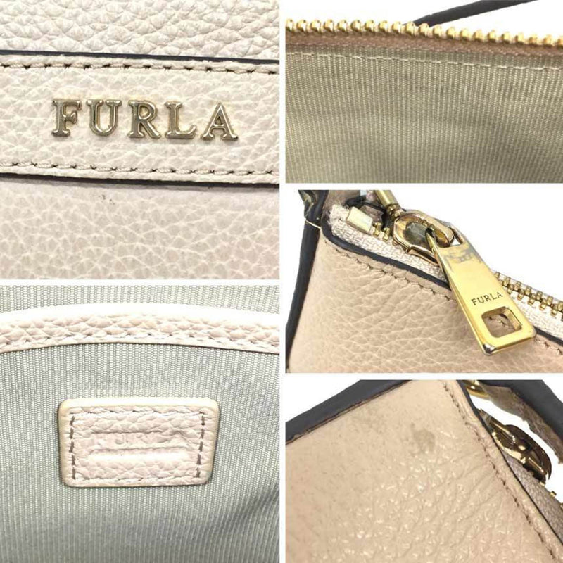 Furla Beige Leather Pochette (Pre-Owned)