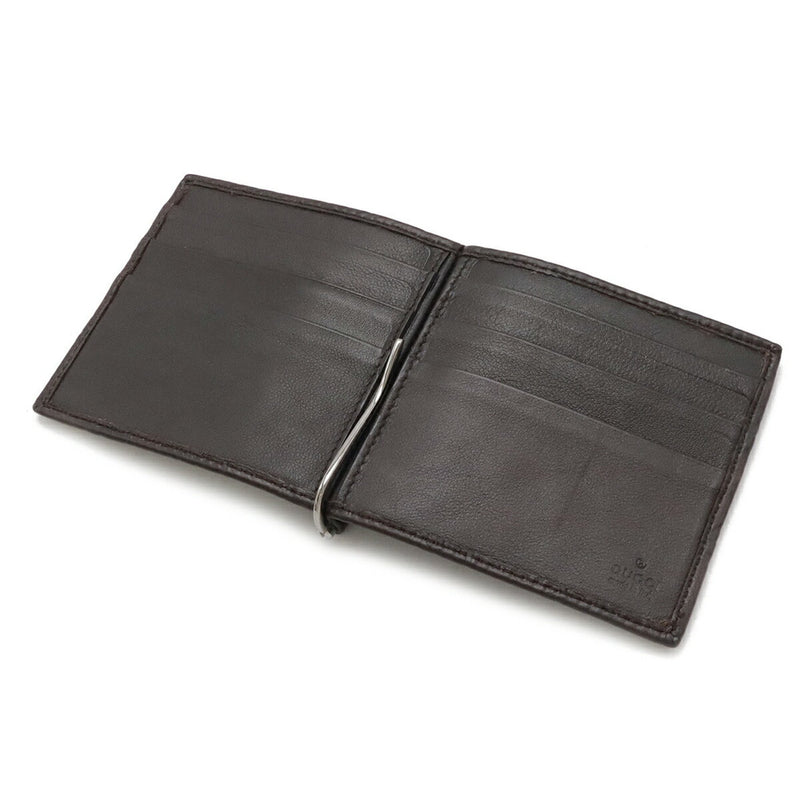 Gucci Dark Brown Leather Wallet (Bi-Fold) (Pre-Owned)