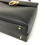 Salvatore Ferragamo Black Leather Handbag (Pre-Owned)