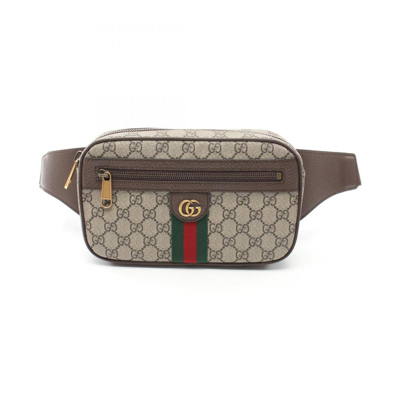 Gucci Ophidia Beige Brown Multi-Color Pvc Leather Fanny Pack