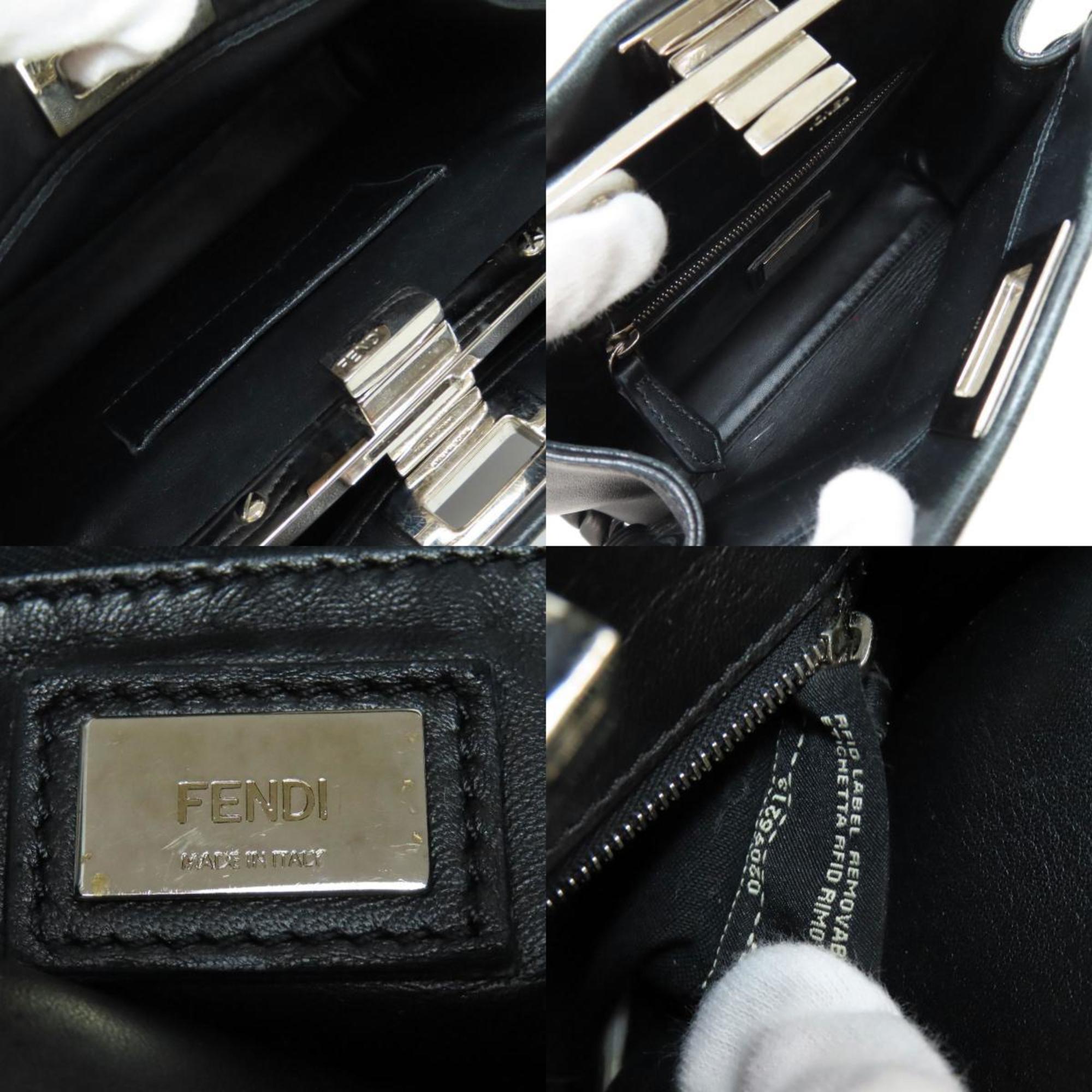 Fendi Black Leather Handbag (Pre-Owned)