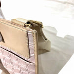 Salvatore Ferragamo Beige Pink Leather Shoulder Bag (Pre-Owned)