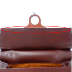 Salvatore Ferragamo Bordeaux Leather Shoulder Bag (Pre-Owned)