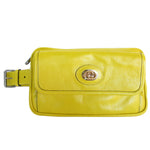 Gucci Yellow Leather Fanny Pack Sling Bag (Pre-Owned)