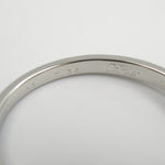 Cartier Clear Platinum 950 Band Ring (Pre-Owned)