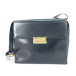 Salvatore Ferragamo Black Leather Shoulder Bag (Pre-Owned)