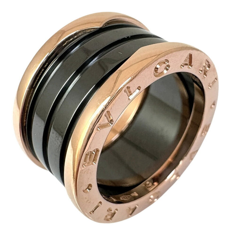 Bvlgari B.Zero1 Gold Pink Gold Ceramic Pink Gold (18K) Band Ring (Pre-Owned)