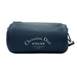 Christian Dior Navy Leather Shoulder Bag (Pre-Owned)