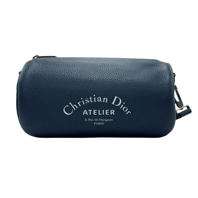 Christian Dior Navy Leather Shoulder Bag (Pre-Owned)