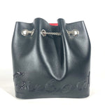 Christian Louboutin Black Spangles Leather Backpack (Pre-Owned)