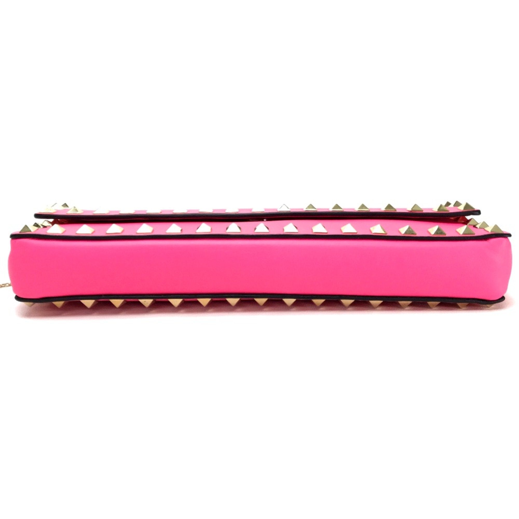 Valentino Garavani Pink Leather Clutch Bag (Pre-Owned)