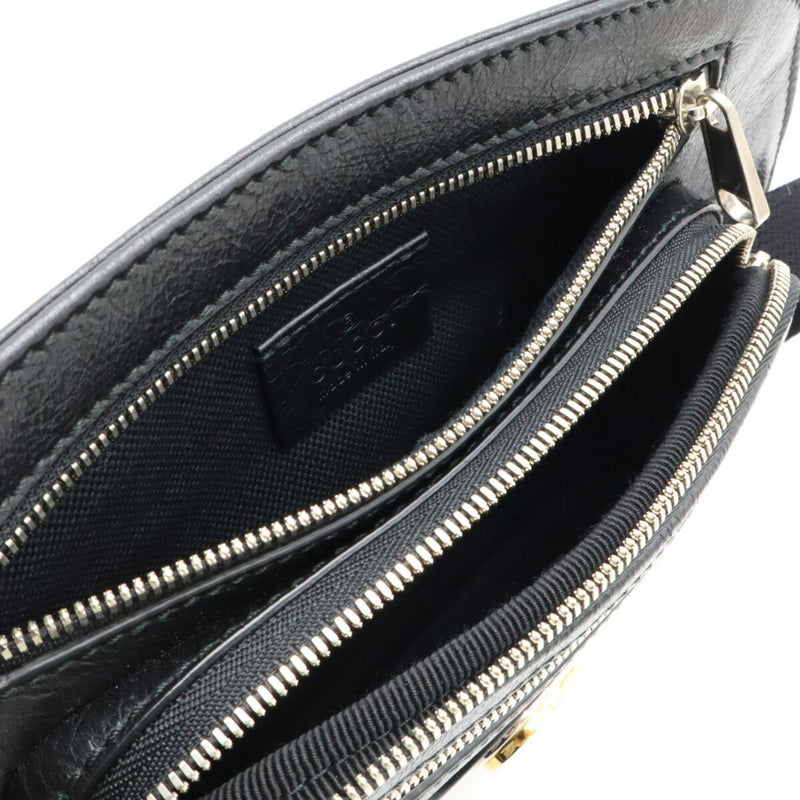 Gucci Black Leather Fanny Pack Sling Bag (Pre-Owned)