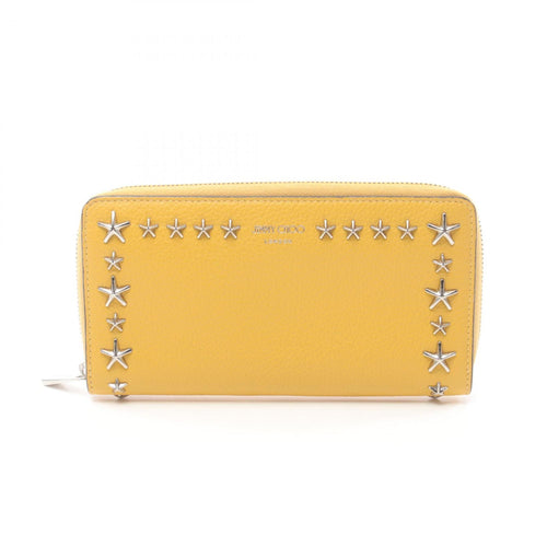 Jimmy Choo Yellow Leather Long Wallet (Bi-Fold) (Pre-Owned)