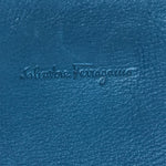 Salvatore Ferragamo Blue Leather Clutch Bag (Pre-Owned)