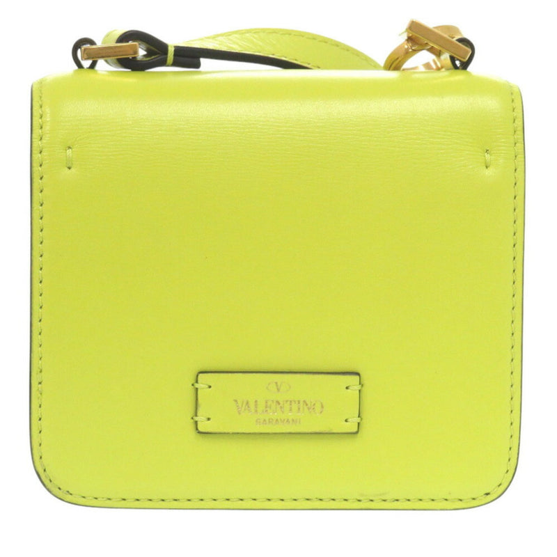 Valentino Garavani Yellow Leather Shoulder Bag (Pre-Owned)