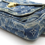 Louis Vuitton Blue Monogram Denim Fanny Pack Shoulder Bag (Pre-Owned)