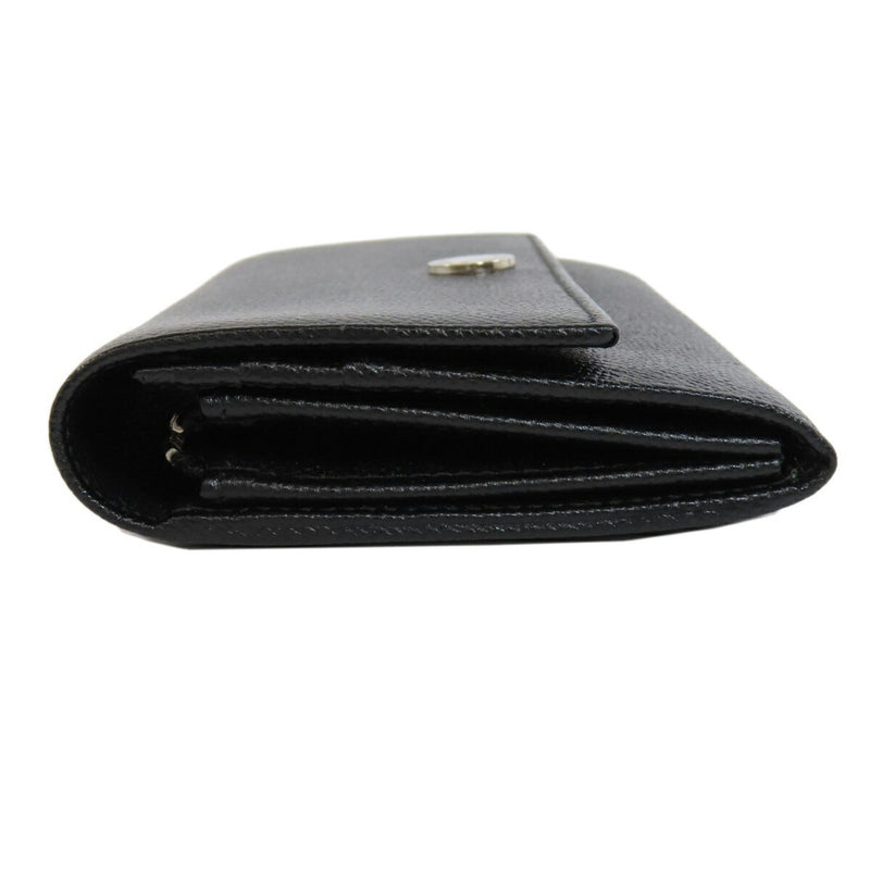 Bvlgari Black Leather Long Wallet (Bi-Fold) (Pre-Owned)