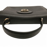 Salvatore Ferragamo Black Leather Handbag (Pre-Owned)