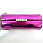 Jimmy Choo Metallic Pink Leather Clutch Bag Handbag (Pre-Owned)