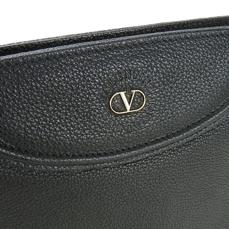 Valentino Garavani Black Leather Pochette (Pre-Owned)