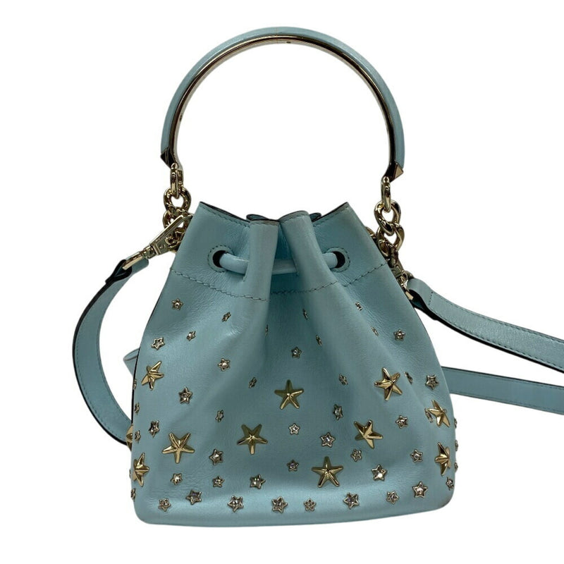 Jimmy Choo Blue Leather Shoulder Bag (Pre-Owned)