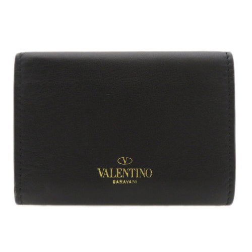 Valentino Garavani Black Leather Wallet (Bi-Fold) (Pre-Owned)