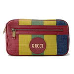 Gucci Multi-Color Canvas Leather Fanny Pack Sling Bag (Pre-Owned)