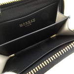 Morabito Black Leather Coin Purse/Coin Case