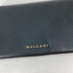 Bvlgari Black Leather Long Wallet (Bi-Fold) (Pre-Owned)